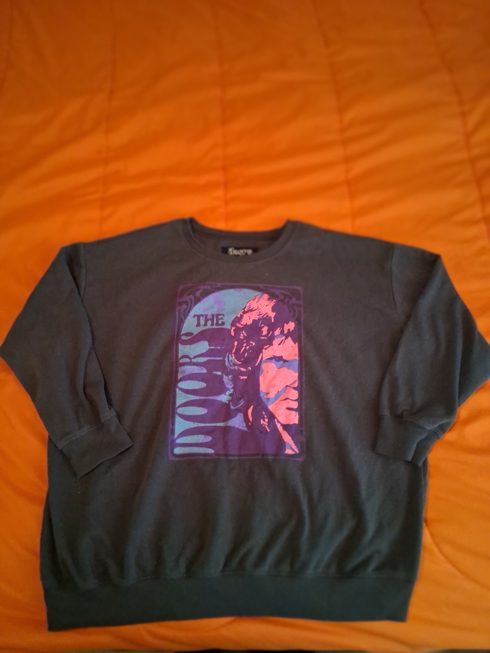 The Doors Sweatshirt Graphic Crewneck Psychedelic Rock Band Pullover